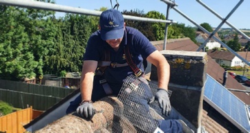 pest and property solutions van at residential home